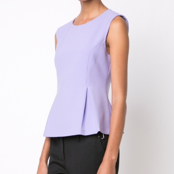 lavender peplum top